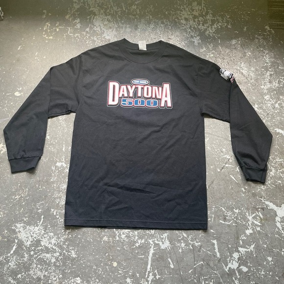 DAYTONA 500 2011 Two Sided EVENT LOGO T-SHIRT SIZE LARGE THE GREAT AMERICAN RACE - Picture 1 of 8